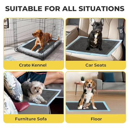 Dog Pee Pads: Super Absorbent & Leak-Proof Puppy Pads - Charcoal Thicken Disposable Dog Training Pads Potty Pads for Dogs - Pee Pads for Doggie Cats Rabbits Quick Dry 35''x24''- (40 Count)