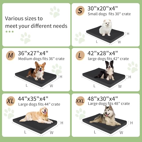 Dog Bed Covers Replacement Washable Waterproof Pet Bedding Cover with Durable Zipper, Large 42"X28"X4" Heavy Duty Dog Bed Liner for Indoor Outdoor, Easy to Clean - size: 42”L x 28”W x 4”H