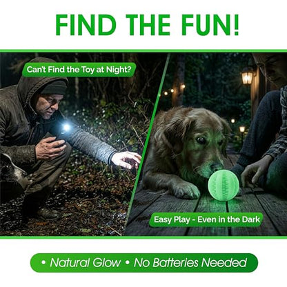 Treat Ball for Dogs, Glowing Dog Ball Toy, Interactive Treat Dispensing Dog Toys for Chewers,dog fetch ball, Glow in The Dark Light Up Ball for Dog, Slow Feeder IQ Training Toy, dog treat toy
