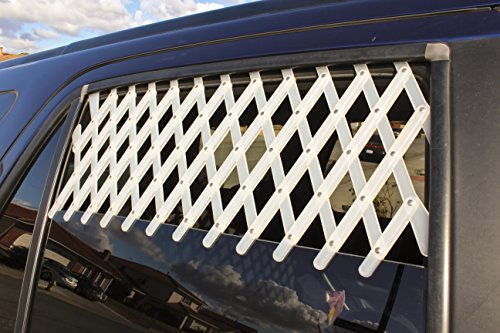Zoie + Chloe Extra Large Car & Truck Window Pet Gate - color: White