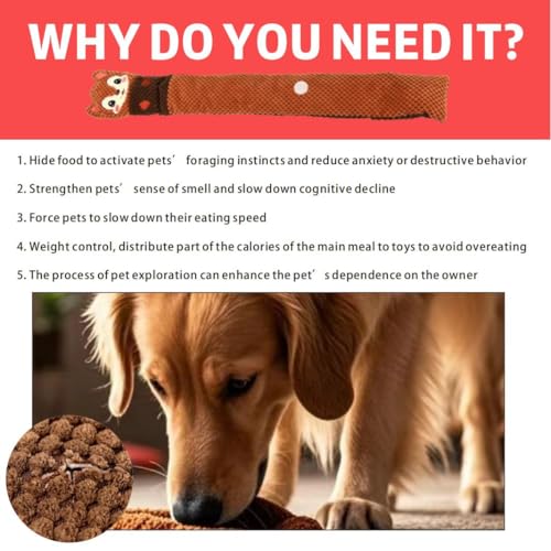 Dog Squeak Toys Pet Sniffing Tibetan Food Squirrel-Themed Hide & Seek Puzzle Toy for Pets – Interactive Snuffle Mat to Stimulate Senses, Slow Feeding & Boost IQ