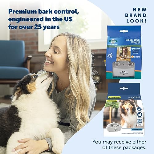 PetSafe Indoor Ultrasonic Dog Bark Control - No Collar Needed - Up to 25 ft Range - Anti-Bark Pet Training System - Automatic with Manual Trainer Button (Pack of 6) - size: 1 Count (Pack of 6)