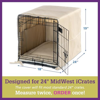 Pet Dreams 3-Piece Set Includes Dog Crate Cover, Dog Mat & Bumper Pad- Washable Kennel Bedding fits iCrate Cages 24, 30, 36, 42 Inch (Grey, Small, 24") - color: Graphite Grey, size: 24-Inch