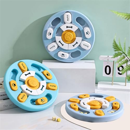 Sliding Modulel Intelligence Feeding Toy Interactively Slow Feeders Puzzles Bowl for Mental Enrichment And Training