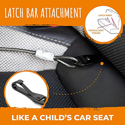Mighty Paw Dog Seat Belt Vehicle - Chew-Proof Dog Belt - Great for Teething Puppies - Latch Bar Attachment Like Child's Car Seat - Aviation Aluminum Carabiner - Strong Enough for Climbers - 850+ LB - style: Chewproof - 32"