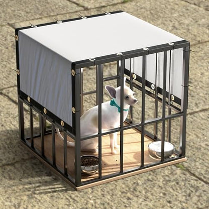 ColourTree 2' x 3' White Custom Size Shade Cloth with Grommets - 90% Sunblock, Durable Mesh Fabric Tarp for Dog Kennel Cover, Fence Privacy Screen, Greenhouse, Chicken Coop & Pet Playpen. - color: White, size: 2' x 3' Custom Size