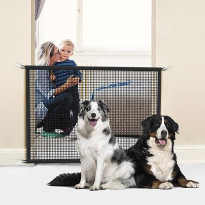 Dog Gate for Stairs Pet Gates for The House: Dog Gate Indoor Dogs Screen Mesh Gate for Doorways Stairways 29 inches Tall, 34 inch Wide, Fits Openings 28'' to 31'' Wide - size: 29"Hx34"W(Pack of 1)