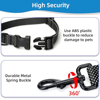 Hands Free Dog Leash Pet Supplies Waist Leash for Walking, 9ft Adjustable Waist Belt Training Leashes Heavy Duty Crossbody Dog Running Biking Hiking for Small Medium Large Dogs(Black)