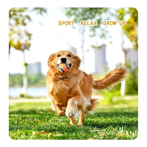 2Pack Durable Rubber Dog Balls, Super Bouncy Fetch Toys for Medium Dogs 20-60 lbs, Floating Water Pet Balls,2.36"