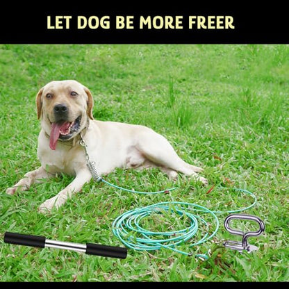 【90 Day Guarantee】 Heavy Duty Dog Tie Out Stake, No Break Dog Stake for All Dogs, Pet Anchor Yard Stake for Cable Beach Ground Outdoor Garden Sand