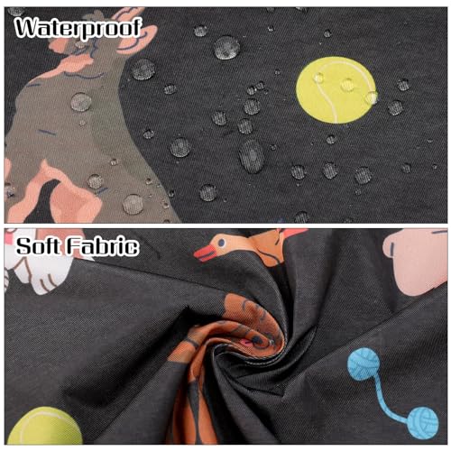 Dog Grooming Waterproof Apron with 2 Pockets, Cute Animals Puppy Dog Pets Apron - style: Cute Animals