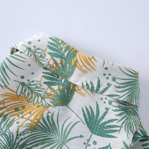 Tangpan Daisy Tropical Print Pet Dog Shirt Puppy Summer Hawaiian Beach Polo Shirts Clothes (Z White,XS) - color: Z White, size: X-Small