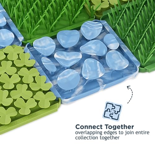 Tall Tails Clover Foraging Mat for Dogs and Cats – Slow Pet Feeder Puzzle Mat for Easy & Engaging Feeding - color: Clover