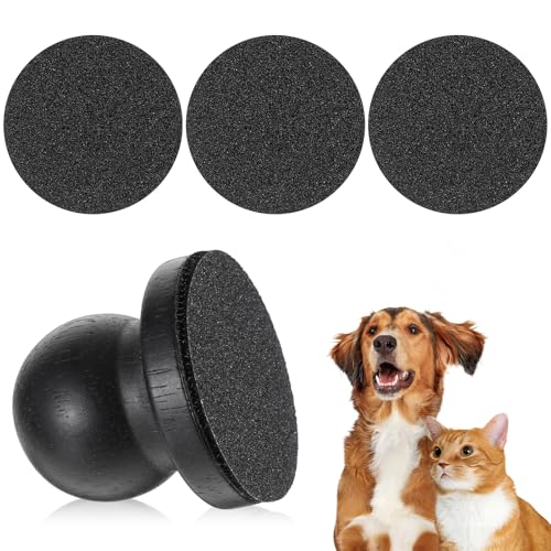 Dog Nail File with 3 PCS Replaceable Filing Disc, Wood Nail Filer Board for Dogs Cats, Dog Scratch Pad for Smooth and Healthy Nails