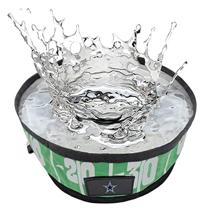 Pets First NFL Collapsible Pet Bowl - color: Dallas Cowboys, style: 2 Pack