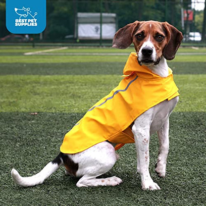Best Pet Supplies - Voyager Waterproof Dogs Rain Poncho, Yellow, X-Small, Chest: 12.5" ~ 16" (253-YW-XS), 1 Count (Pack of 1) - color: Raincoat (Bright Yellow), size: Chest:12.5 in~16 in