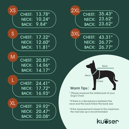 Kouser Waterproof Full-Body Coverage Dog Raincoat, Black 3XL | Dog Raincoat with Reflective Stripes, Adjustable Dog Rain Jacket with Leash D-Ring, Hooded Poncho for Small Medium Large Dogs - color: Black, size: XXX-Large(Back Length:25.98")