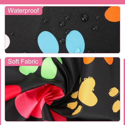Dog Grooming Waterproof Apron with 2 Pockets, Cute Animals Puppy Dog Pets Apron - style: Heart Dog Paw