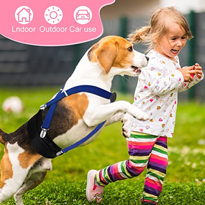 Sanwuta 6 Pieces Dog Diapers Suspenders for Female Male Dog 3 Clips Dog Diapers Suspender for Dogs Diaper Keeper Suspender for Dog Skirt, Dog Dress, 6 Colors