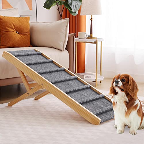 Large Dog Pet Ramp Stairs for Bed Couch Car Truck SUV,Dog Pet Ramp for Small Large Dogs Pets to Get on High Bed Truck Couch Sofa - size: Medium