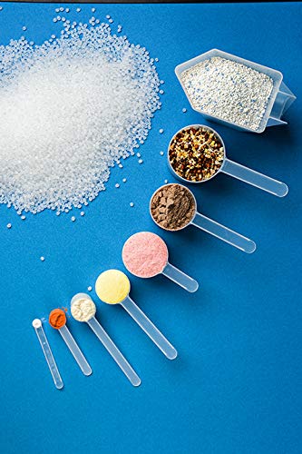 1 Teaspoon (1/3 Tablespoon | 5 mL) Long Handle Plastic Measuring Spoon for Coffee, Protein Powder, Pet Food, Spices, Grains, Dry Goods – Food-Grade BPA-Free (Pack of 1) - size: 5 mL | 1 Teaspoon