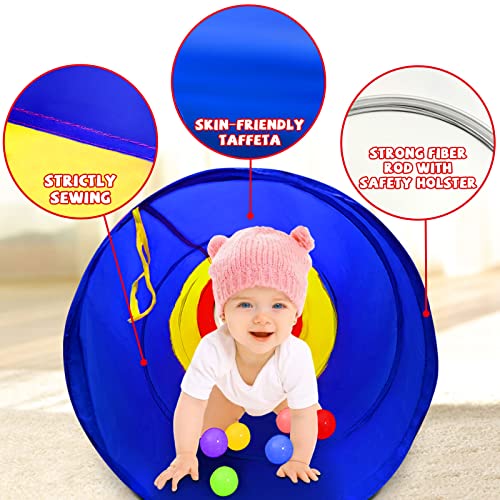 Kids Play Tunnel for Toddlers 1-3, Pop Up Baby Tunnel Crawling Toys for Infant Children or Dog, 6 Foot Indoor Outdoor Toddler Toys for 1 2 3 Year Old Girl Boy Birthday Gift - style: Modeling Crawling Tunnel