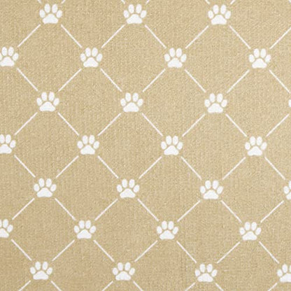 Bone Dry Machine Washable, Ultra Absorbent Pet Mat, 10x18, Taupe Trellis Print - color: Taupe Trellis Print, size: 10"L x 18"W