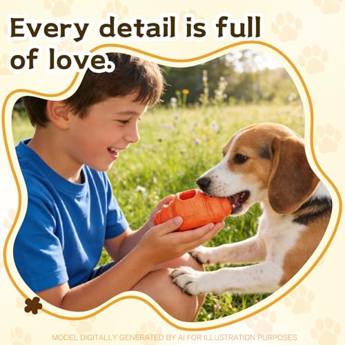 Durable Frozen Dog Chew Toy for Aggressive Chewers,Interactive Treat Dispensing Toy for Crate Training & Anxiety Relief,Food-Grade Nylon, Coffee Wood Fiber, Easy to Clean,For Medium & Large Dogs - color: Croissant Shape