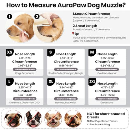 Dog Muzzle for Large Dogs, Reflective Mesh Muzzle for Grooming, Adjustable Anti-Biting Mouth Cover for Safety, Golden, Labrador Muzzles Prevent Eating Barking Scavenging Training, Size L - size: L