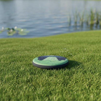Soft EVA Foam Dog Flying Disc, Floating Fetch Toy for Water & Outdoor Play, 5.9 Inch Green