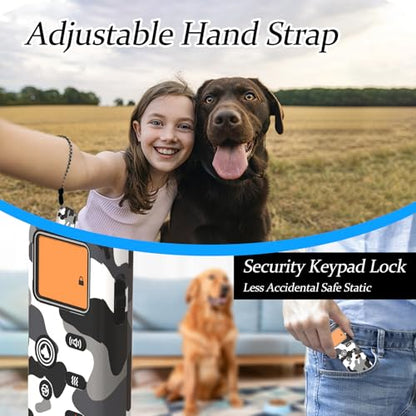Htcuto Wireless Dog Fence & Training Collar for 2 Dogs, 3500ft Boundary, 4 Modes-Ultrasonic/Beep/Vibration/Static, 6100FT Remote, IPX7 Waterproof, 185-Day Standby, Electric Perimeter for Outdoor-GT1