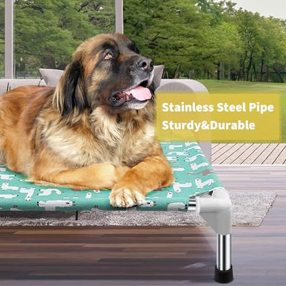 Elevated Dog Bed Pet cot for Large Dogs, Indoor and Outdoor Use for Large Pets - size: Large