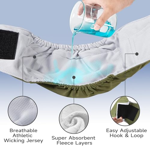 Male Dogs Diapers, Washable Reusable High Absorbing Boy Belly Bands Doggy Wraps Panties Doggie Puppy Pooping Potty Training Incontinence Marking XSmall(5 Pack) - color: Plain, size: X-Small (9"-11")