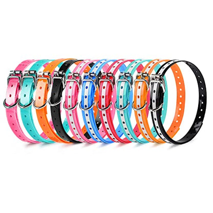 Replacement Collar Strap, Compatible with Petsafe,PATPET,Sportdog,Garmin,Dogtra,etc Most Training Collar/Fence Reciever, 3/4',Adjustable,Metal Buckled,Waterproof (Black Pack2) - color: Black Pack2