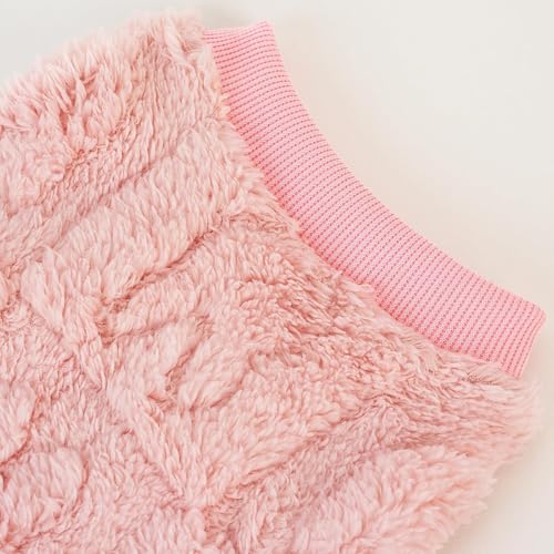 XPUDAC 3 Pack Dog Sweater, Dog Winter Coat with Cute Pattens Pullover Stretchy Fleece Pet Sweaters for Small Medium Dogs Girl boy- 3XL - color: Pink-Hot pink-Purple, size: 3X-Large