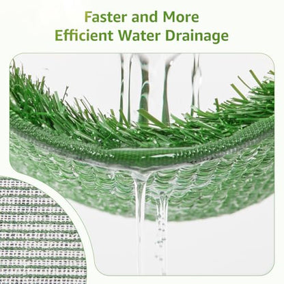 LOOBANI Dog Grass Pee Pads, Artificial Dog Grass Pads for Potty Tray, Fake Grass for Dogs to Pee On, Outdoor Indoor Pee Grass for Dog Potty (18.1*28.1 inch) - size: 18.1*28.1 inch