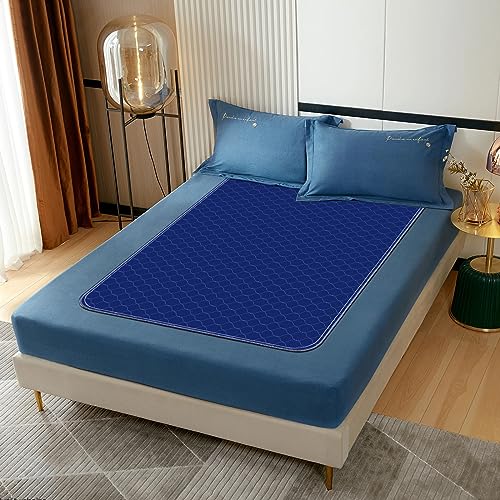 Alsunny® Waterproof Bed Pads 36x52 Inch(4Pack),Hide Stains Pads for Beds for Incontinence Adults,Non Slip Heavy Absorbency Bed Pads for Elderly,Bed Protector Pads,Reusable Bed Pads Washable Waterproof - size: 36x52 Inch(4 Pack)