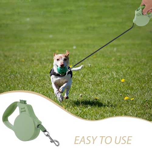 VICASKY Retractable Dog Leash with Brake Lock System, 3 Meter Telescopic Nylon Tape Leash for Small to Medium Dogs, Outdoor Reflective Pet Traction Rope for Walking Corgis
