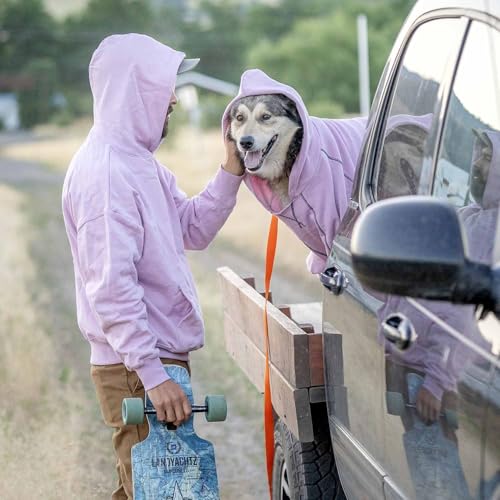 Blueberry Pet Essentials Dog Hoodie – 10 inch, Cotton‑Blend Sweatshirt with Hood, Pink Lilac, Machine‑Washable Small‑Dog Jersey - color: Dog Hoodie - Pink Lilac, size: 10 inch (Pack of 1)