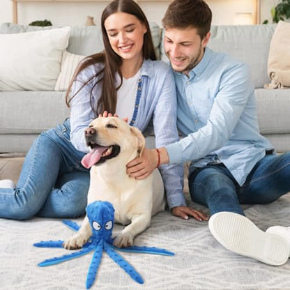 AprYew Octopus Dog Toys, No Stuffing Crinkle Dog Toys for Aggressive Chewers, Durable Interactive Chew Toys for Small, Medium and Large Dogs Training and Reduce Boredom (Purple) - color: Purple