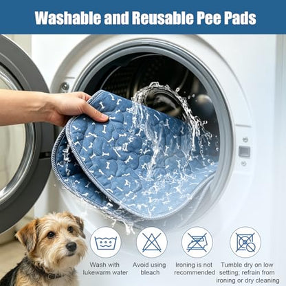 Puppy Pee Pads with Pheromones,Forever Pad,Washable Pee Pads for Dogs,Reusable Dog Pee Pads,Waterproof Leakproof Training Pad, Non-Slip Base for Household Use(Gray,M:31.5*27.6in) - size: Medium
