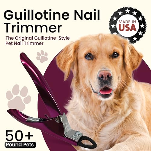 Resco Candy Series Dog Nail Clippers for Small to Medium Dogs – USA-Made Professional Guillotine Pet Nail Trimmer with Replaceable Blade System - color: Candy Red, size: Small/Medium