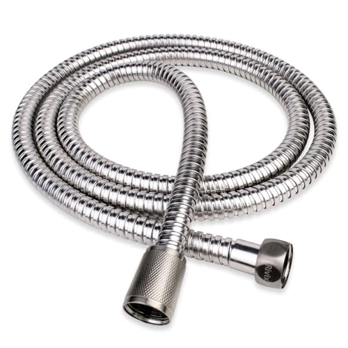 Shower Hose, 79 Inch Extra-Long Stainless Steel Shower Hose with Stainless Steel Insert and Nut,Brushed Nickel Finish - color: Brushed Nickel, size: 79 Inches