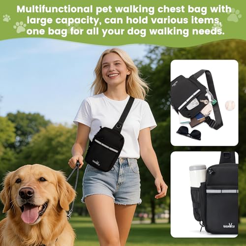 Dog Training Pouch with Removable Pocket, Dog Treat Pouch Waist Belt Clip for Hands-Free Training, Built in Water Bottle Holder, 3 Ways to Wear