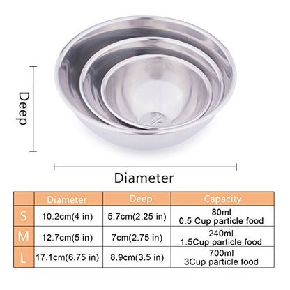 Super Design 2PCS Replacement Stainless Steel Bowls, Match Inner Bowls for Mess Free 15° Slanted Dog Cat Bowl, Tilted Angle Bulldog Bowl Pet Feeder, Non-Skid & Non-Spill, Easier to Reach Food 0.5 Cup - color: Replacement Stainless Steel Bowl / 2 Packs, si