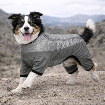 Pet Life ® Aura-Vent Lightweight 4-Season Stretch and Quick-Dry Performance Full Body Dog Coat Pet Jacket - color: Grey, size: Medium