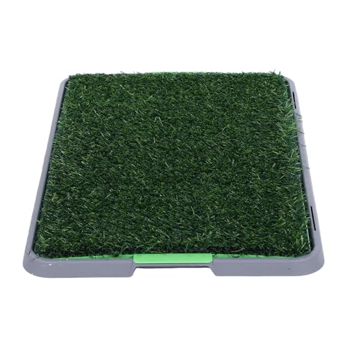 GLOGLOW Artificial Grass Puppy Training Pad Large Washable Dog Potty Mat with 3 Layer System, Reusable Indoor Pet Toilet for Balcony Apartment Patio (68x42.5cm/26.8x16.5in 1PCS)