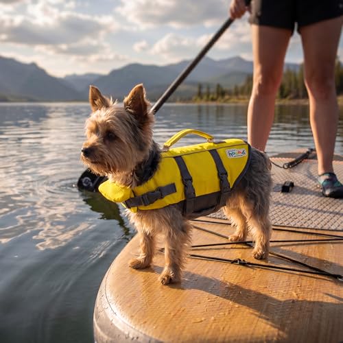 Outward Hound Granby Splash Yellow Dog Life Jacket, XS - color: Yellow, size: X-Small (Chest Girth: 11"-15")