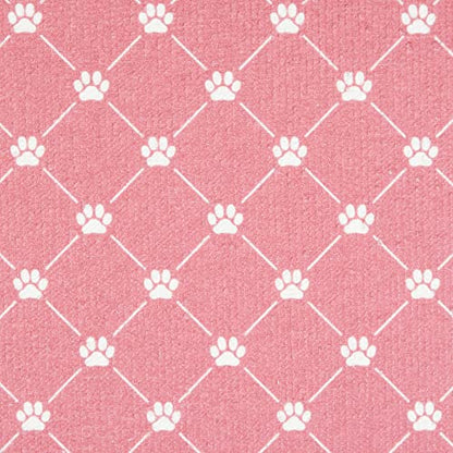 Bone Dry Machine Washable, Ultra Absorbent Pet Mat, 12x18, Rose Trellis Print - color: Rose Trellis Print, size: 12"L x 18"W