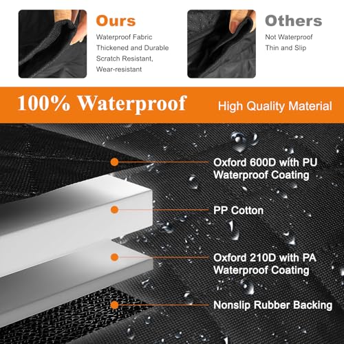 ICWEIMEI Dog Car Seat Cover, Waterproof Back Seat Covers for Dog Travel Non-Slip Pet Car Seat Protector Pet Car Seat Cover for Cars Trucks SUV - color: Black